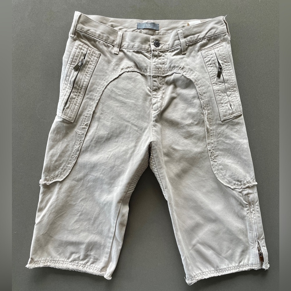 McQ by Alexander McQueen Light Beige Cargo Jean Shorts